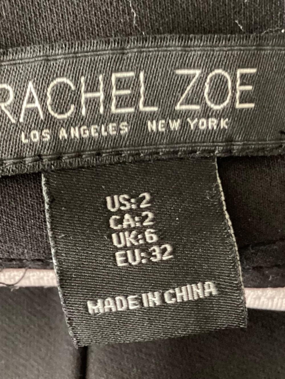 RACHEL ZOE BLACK PULL ON PANTS WITH VERTICAL ROWS OF GOLD BUTTONS SIZE 2 - Picture 11 of 12